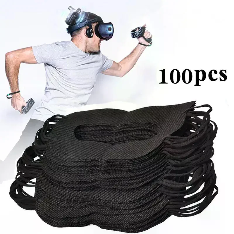 

100Pcs Sweat Breathable Eye Cover Universal Hygiene Disposable Eye Mask Sweat Breathable Face Protection For Headset Access
