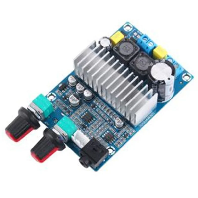 Amplificadores Placa de audio 100W DC12-24V TPA3116 Placa amplificadora de subwoofer compatible con salida de graves actualizada