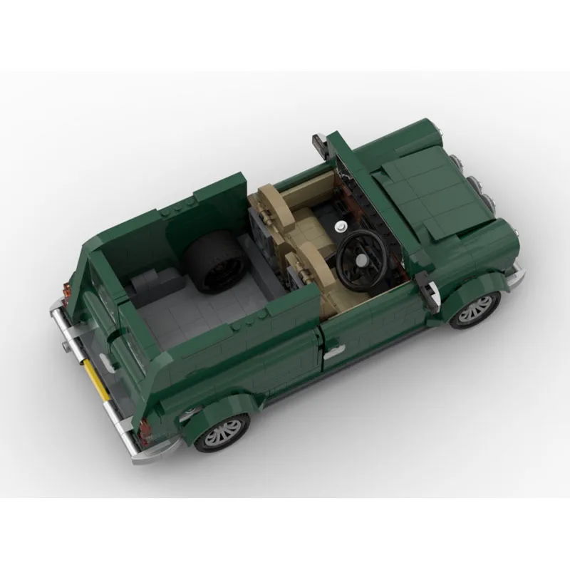 MOC-179780City Classic Military Sedan Building Block Model, 1128Parts, Creative Boys' Children's Birthday and Christmas Toy Gift