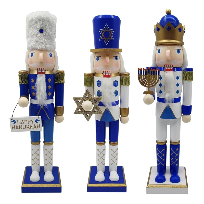 New Jewish Light Node Candlestick Christmas Nutcracker Home Decoration Ornament Christmas Gift