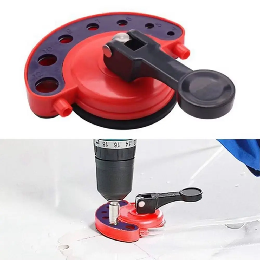Drill Bit Glass Opening Locator Core Bit Suction Cup Glass Tile Hole Locator 4-12mm Adjustable Guide Openings Locator
