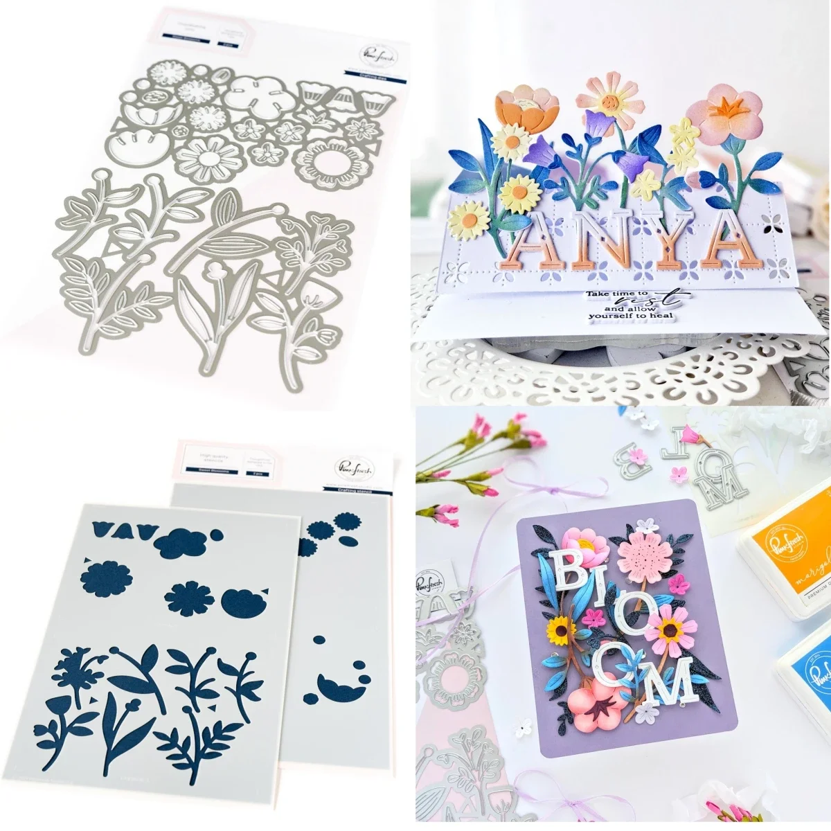 

Beautiful Blossoms 2024 New Arrival Metal Cutting Die Stencil Scrapbook Decoration Embossing Template DIY Card Album Paper Card