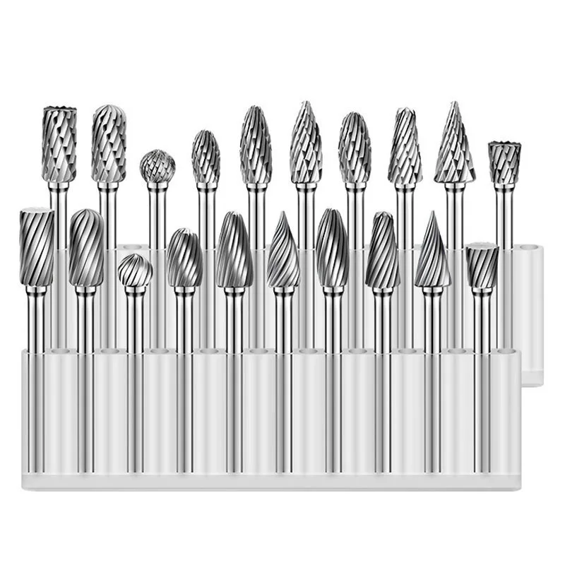 

Carbide Rotary Burr Carving Burr Bits Double Diamond Cut Dremel DIY Tools for Wood Stone Carving Steel Metal Working