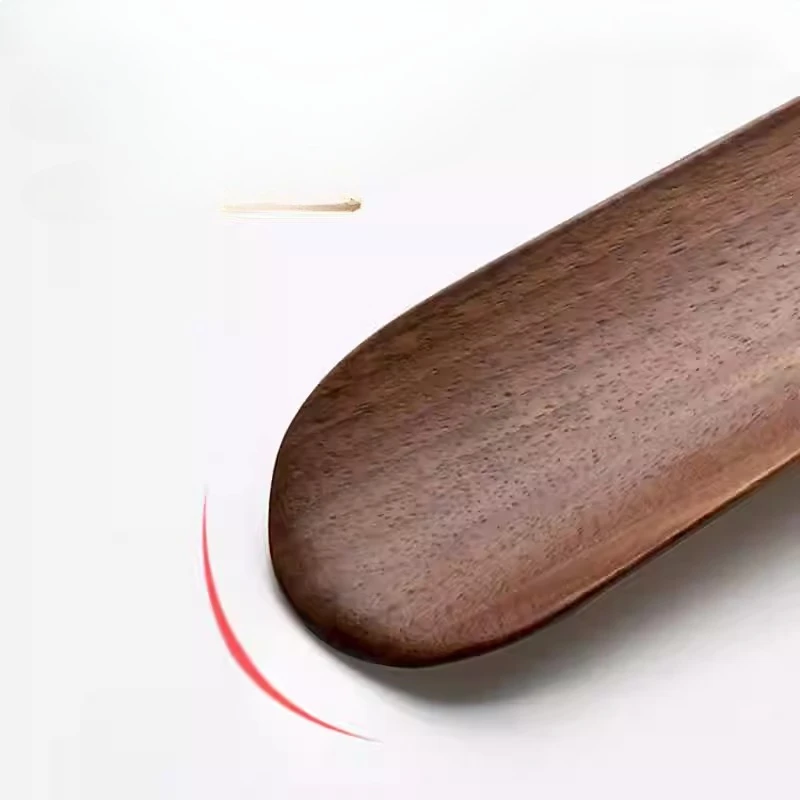 Calzador de nogal macizo, diseño magnético sin curvatura, mango largo para mujeres mayores y embarazadas, herramienta sin cordones fácil de usar en el hogar