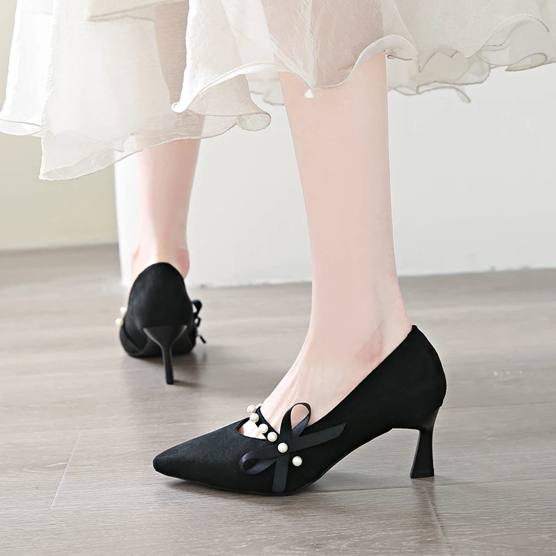Bow High Heels Wome… - image