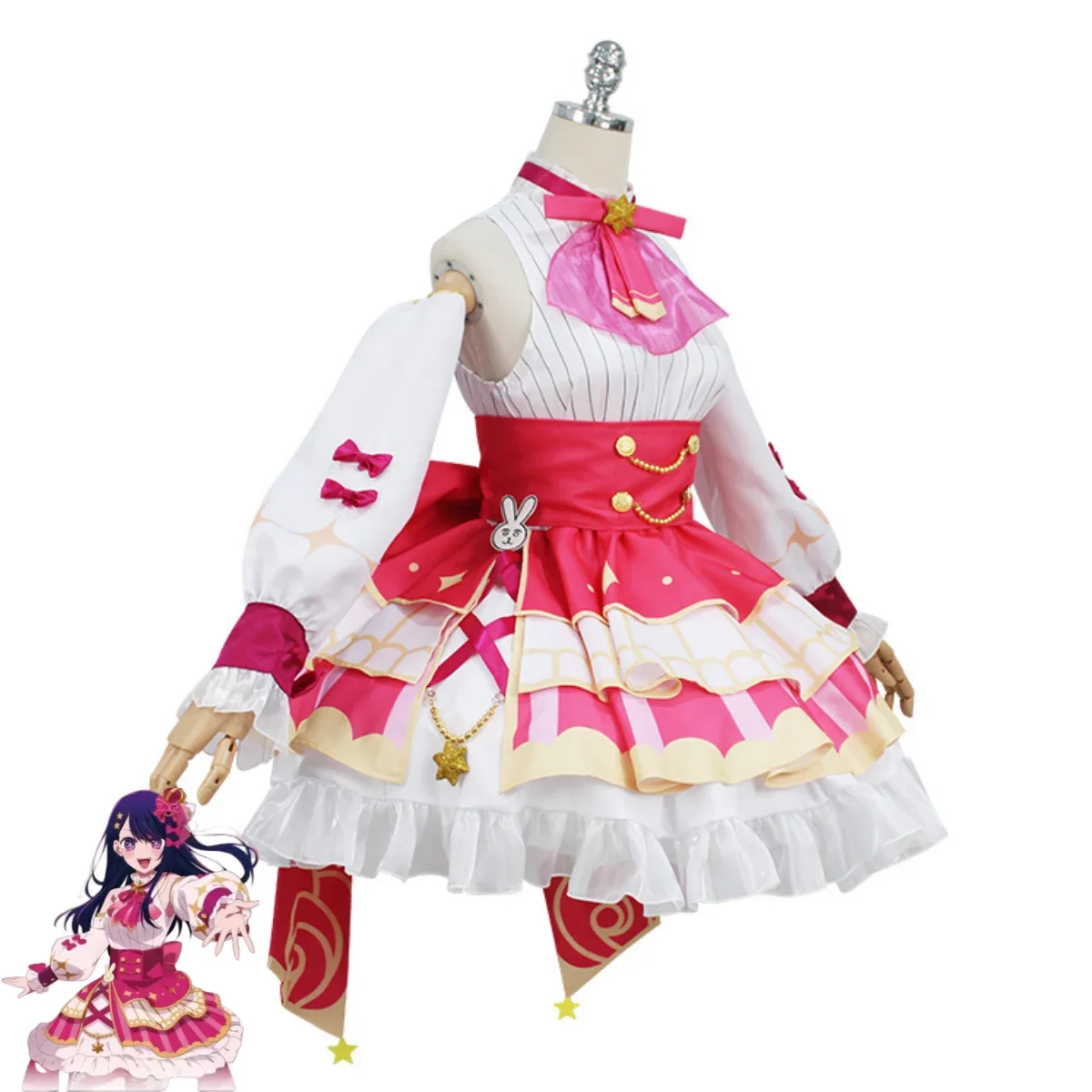 Anime Oshi No Ko Hoshino Ai Costume Cosplay bella principessa gonna Lolita vestito parrucca donna Kawaii Halloween Masquerade Ball Suit