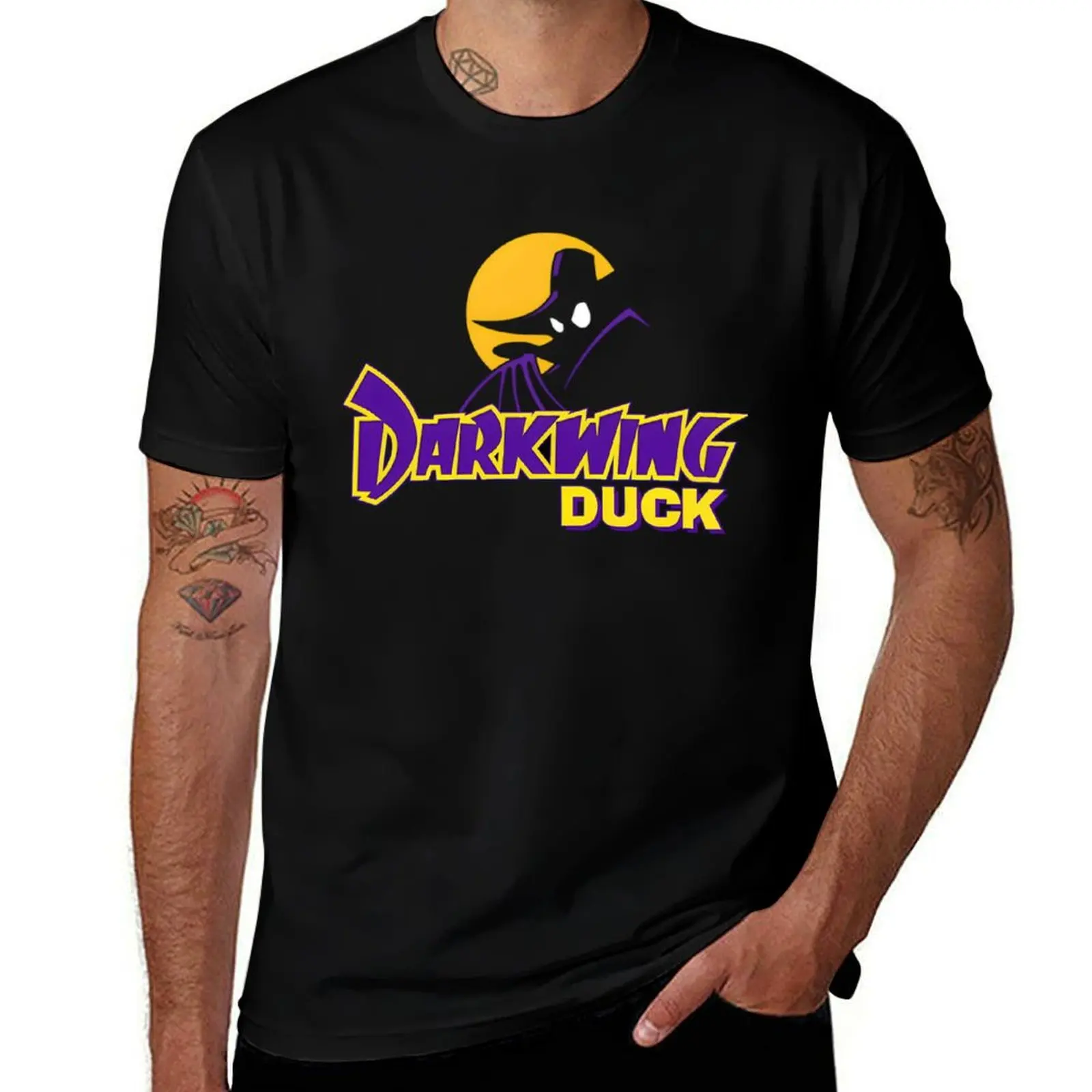 

Duck Darkwing T-Shirt cotton tshirt 100% man t shirts high quality luxury brand T-Shirt