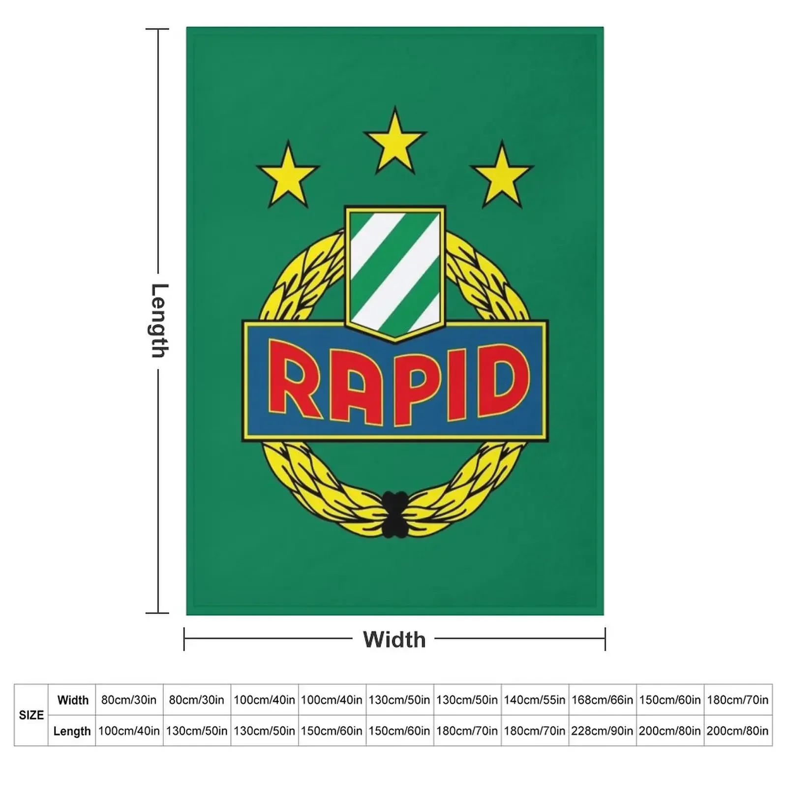 Rapid vienna, - Rapid Wien Throw Blanket Travel Tourist for winter Flannels Softest Thermal Blankets