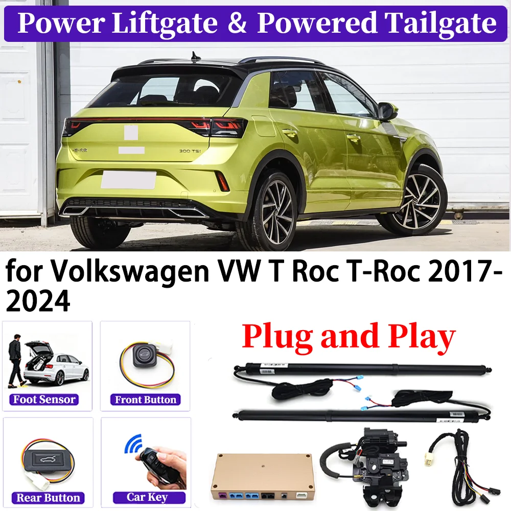 

ZJCGO for Volkswagen VW T Roc T-Roc 2017-2024 OEM Upgrade Car Automatic Power Liftgate Kit Smart Auto Electric Tailgate System
