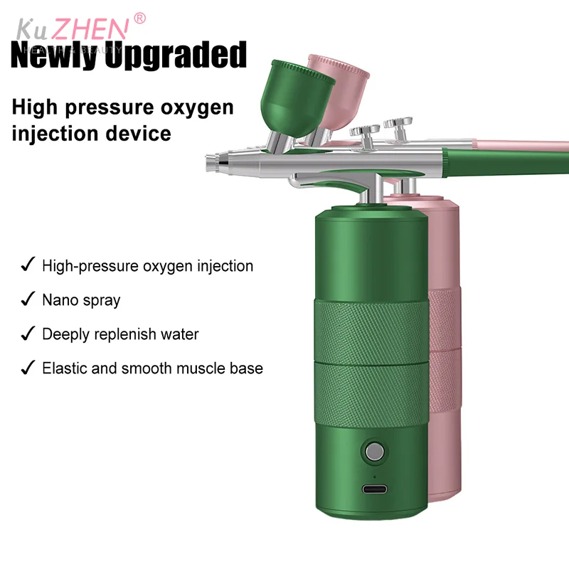 

Кислородный инжектор, мини-компрессор, комплект, воздушная щетка, пистолет-распылитель краски, аэрограф для увлажняющего устройства для лица, распылитель тумана, инструмент для красоты