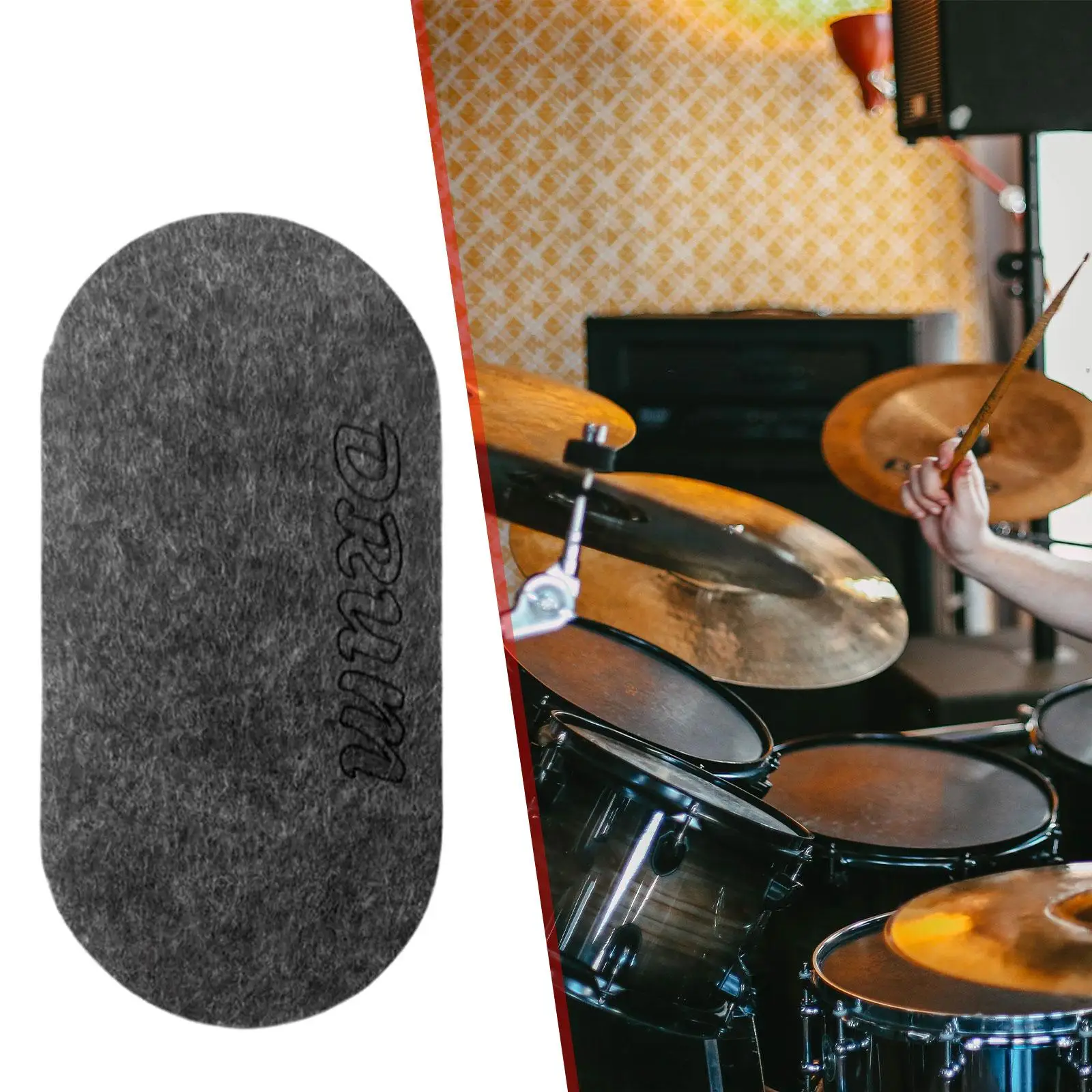 Bass Drum Patch Drum Parts Drum Head Pad Protective Sticker Accessory Drumhead Patch Drum Kick Pad Patch for Drum Players