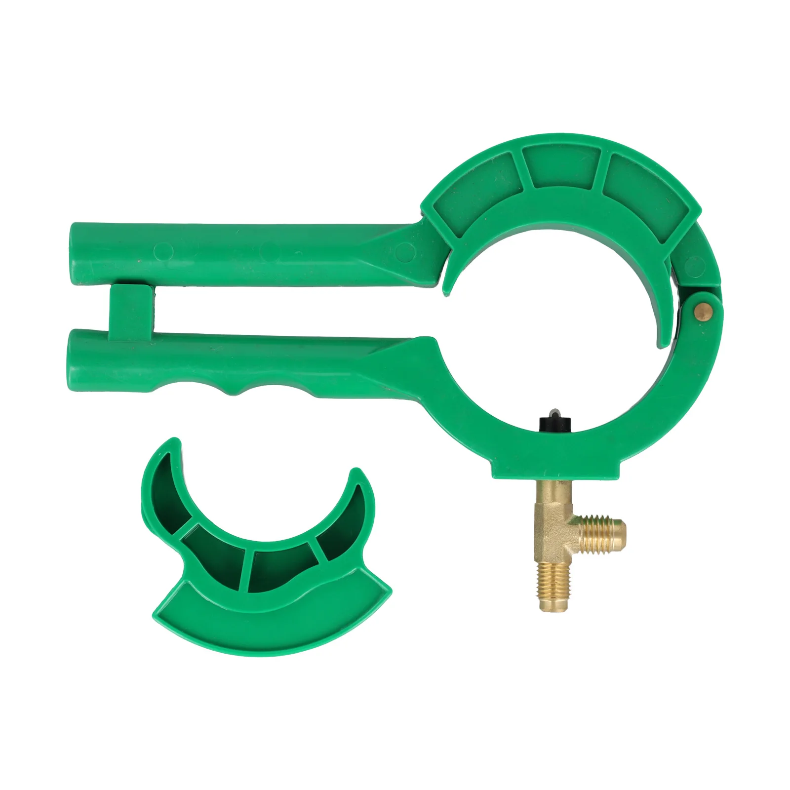 1pc Green 3-in-1 Side Can Tap Valve Side Mount For Car AC Manifold 1/4SAE 1/2ACME For Use R134a R12 Small Cans Of Or Oil Charge