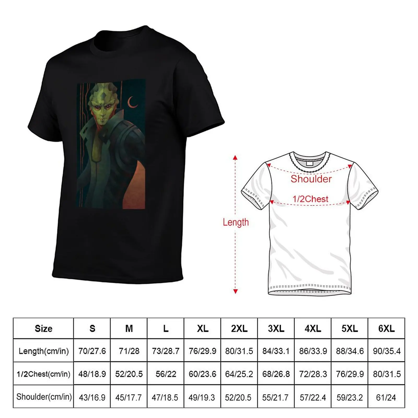 Thane Krios T-Shirt funny shirt cotton anime tshirt quick-drying t shirts for men