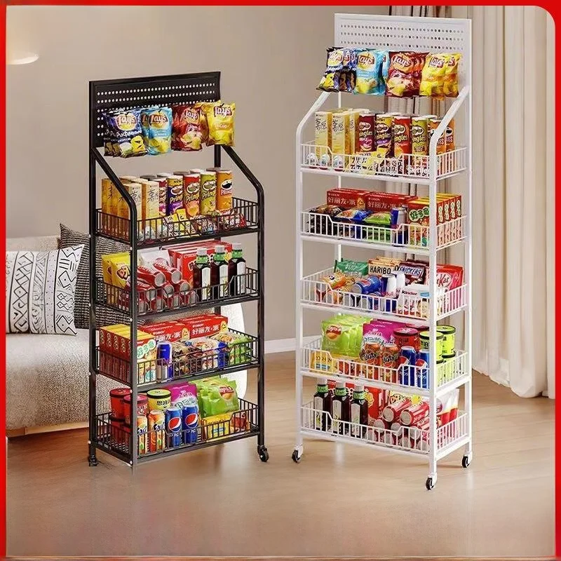 multi-functional-display-rack-toy-storage-shelf-mobile-multi-layer-convenience-store-snack-stand-adjustable-shelf-holder