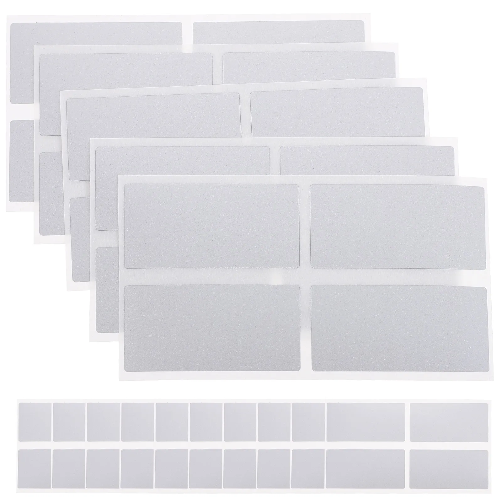 

50 Pcs Colored Labels Stickers Scratch Card for Lottery Peel and Optional Blank Silver Paper Packaging