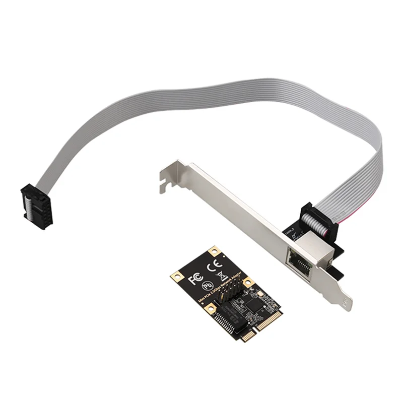Desktop Computer Ethernet Network Adapter Kit 2.5G Gigabit Mini Pcie Network Card RJ45 Server Game RJ-45 LAN Adapter Set