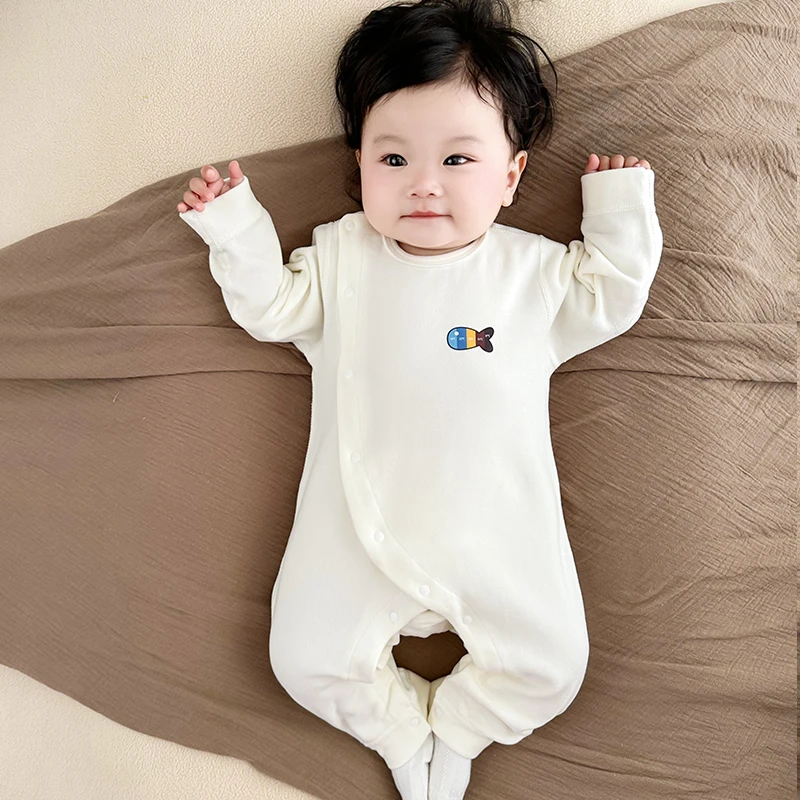 

Теплый детский шелковый комбинезон, осенне-зимний комбинезон, одежда для малышей класса А, длинный све, круглый, для младенцев, традиционный китайский ...