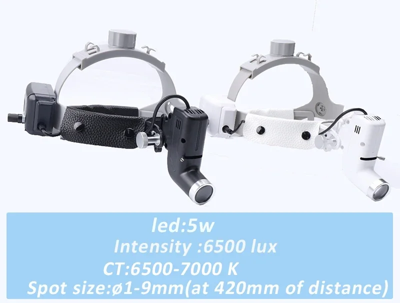 5w ENT Surgical headlight Wireless den tal  Headlamp Surgery Operation lamp Spot light Brightness adjustable Medical instruments