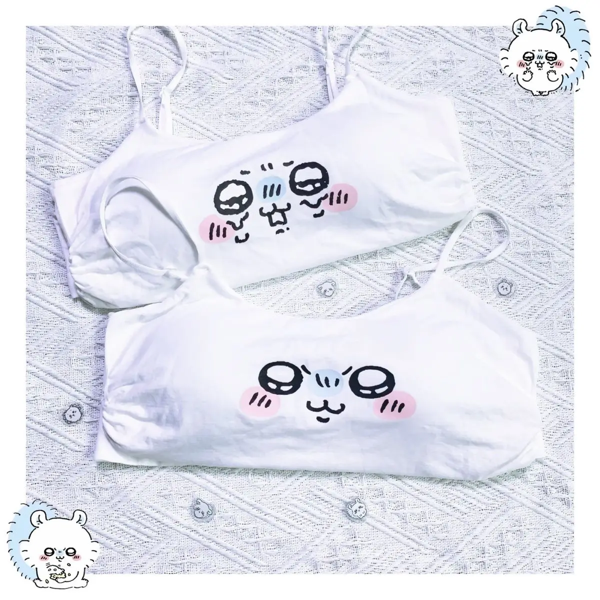 NEUE Momonga-Trägerkleider mit gepolsterten Cups, Chiikawa Momonga Trendprodukt, süße und liebliche Mädchenweste und -unterhemd, Oberbekleidung, Mädchengeschenk