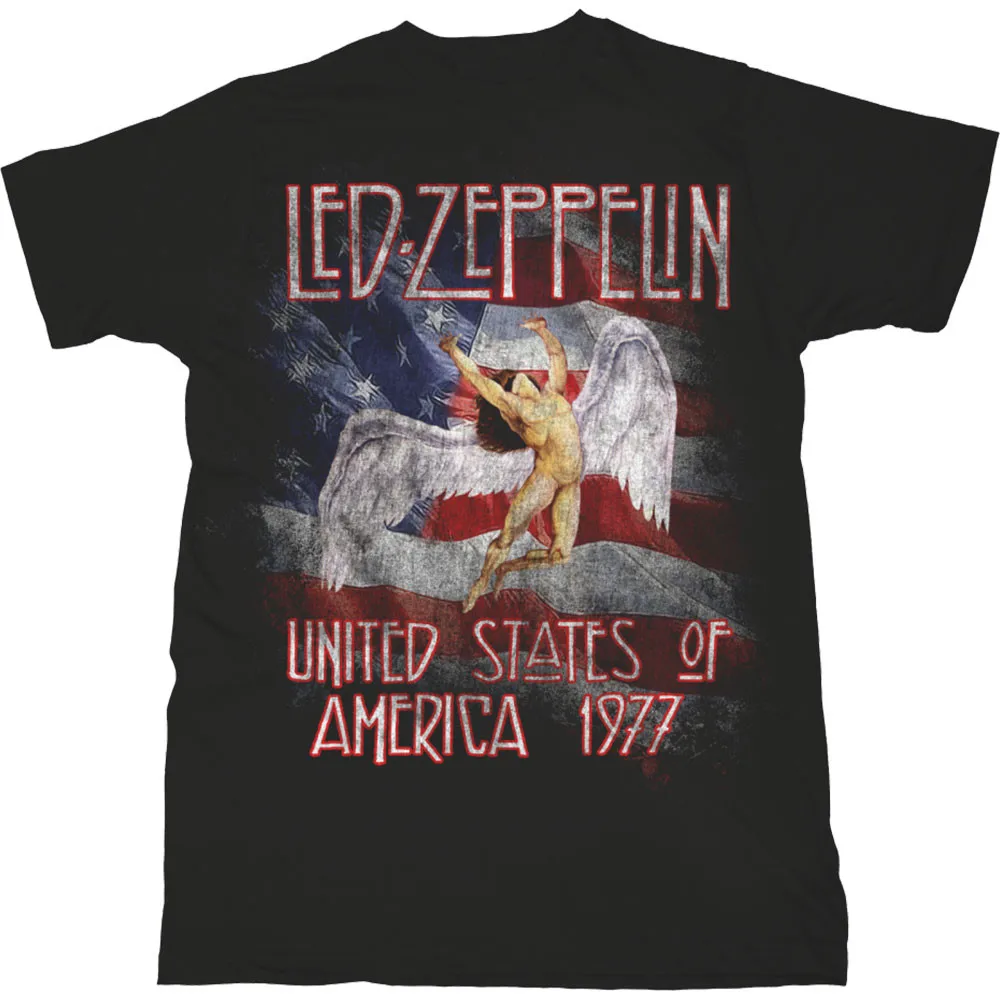 Camiseta de Led Zeppelin con gráficos de Led Zep para hombre, camiseta unisex de algodón con cuello redondo, manga corta, estilo Y2K, oversize, moderna, popular, vintage.