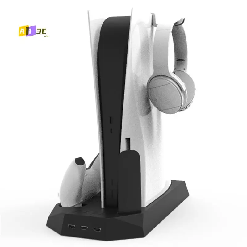 

Кронштейн A13E-PS5 с охлаждающей станцией и зарядной станцией двойного контроллера для консоли Playstation 5, скорость вентилятора