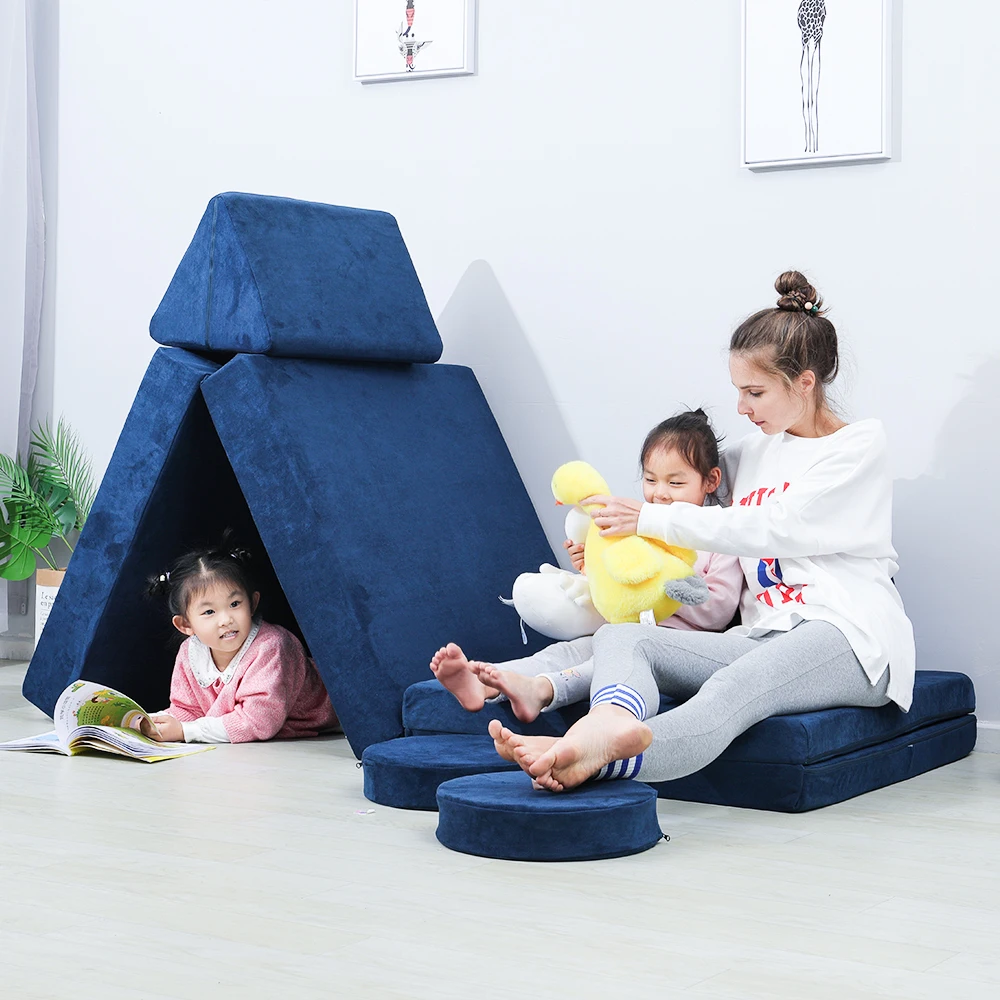 

Hot Selling Increase Kids Creativity Soft Furniture Multi-functional Little Play Couch