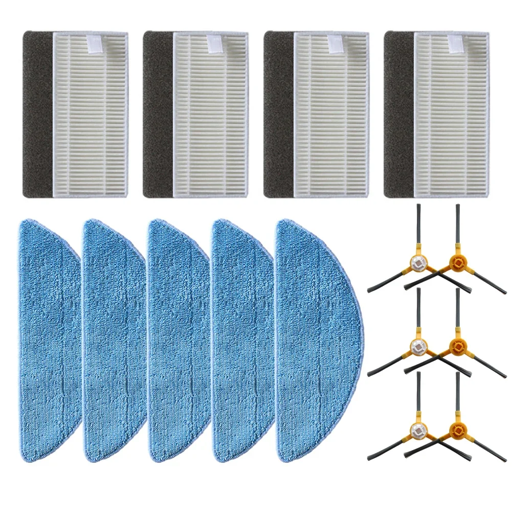 

Upgrade Your Cleaning Efficiency with Replacement Parts for Tesvor M2 Vacuum Cleaner Main Side Brush Filter Mop Cloth