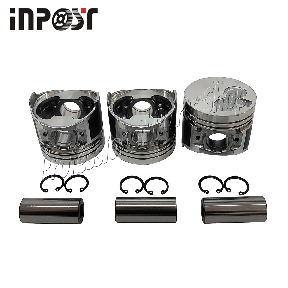 3 set Piston Set For Thermo King TK3.70 TK370 Engine