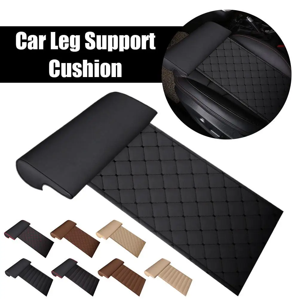 

Universal Car Leg Support Cushion PU Leather Car Seat Extender Cushion Memory Foam Leg Support Pillow For Long-Distance Drive