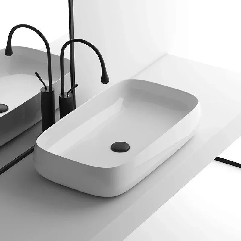 On-stage basin Oval ceramic wash basin Art washbasin Bathroom Personalized balcony