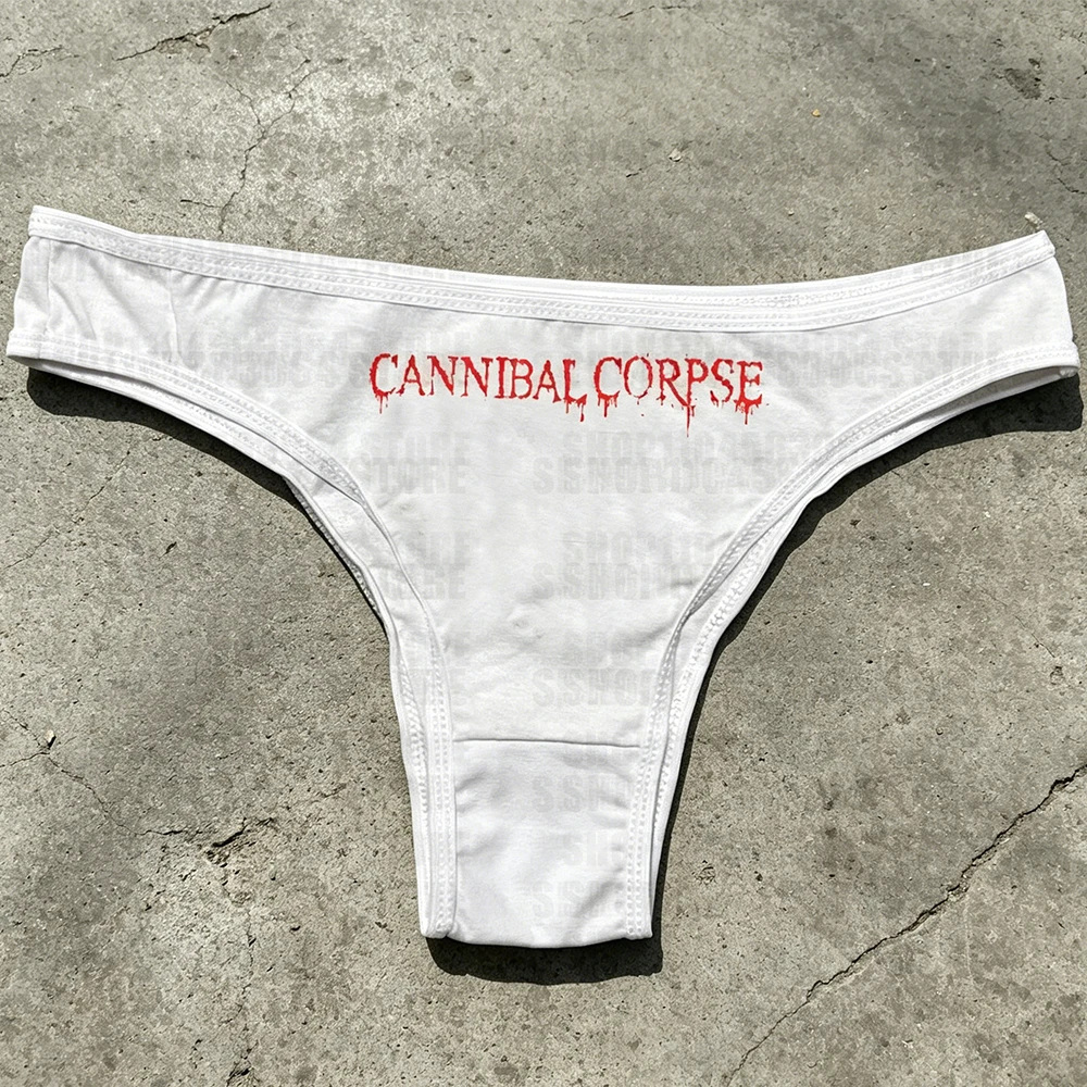 2026 Spring/Summer Women's Gothic Style Triangle Underwear Fashion Slimming Casual Printed Underwear Emotional Rock Punk Y2K Spi