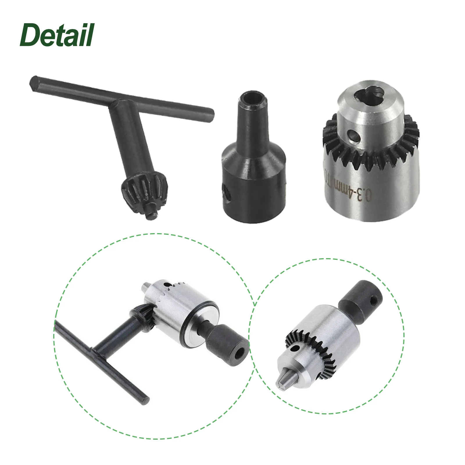 Key type electric hand drill chuck cap 0 3 4mm JTO tapered mounting lathe chuck PCB drilling machine hobby model tool