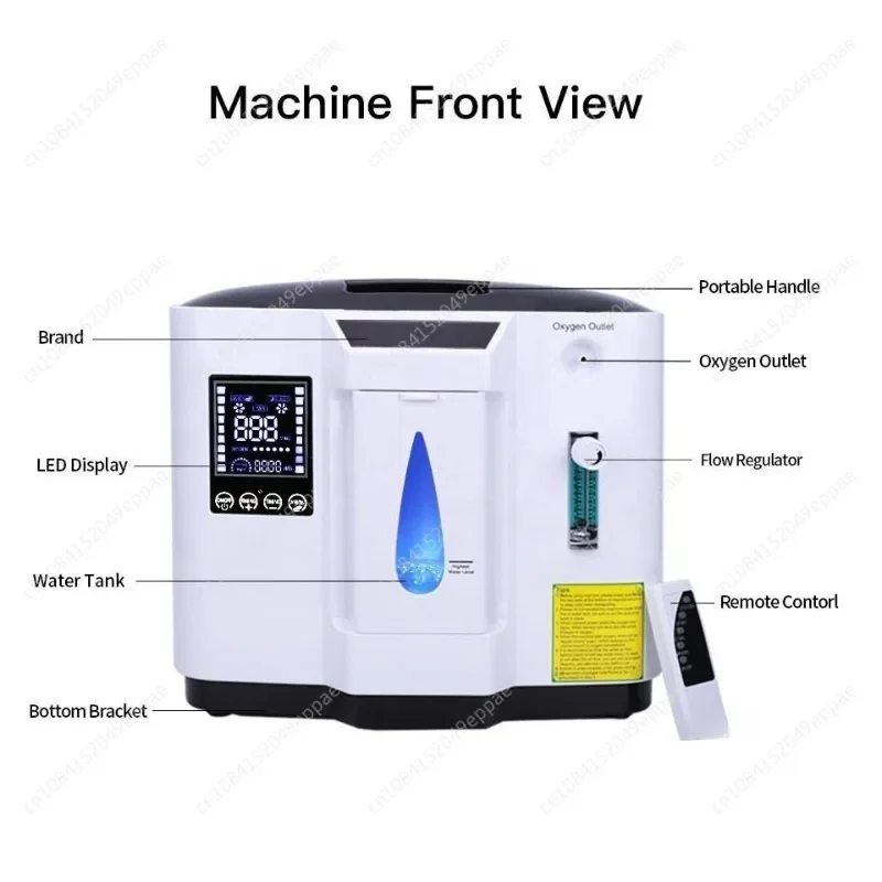 220V 1‑7L Pet Oxygen Generator, Veterinary Animal Oxygen Concentrator for Household Pet Care