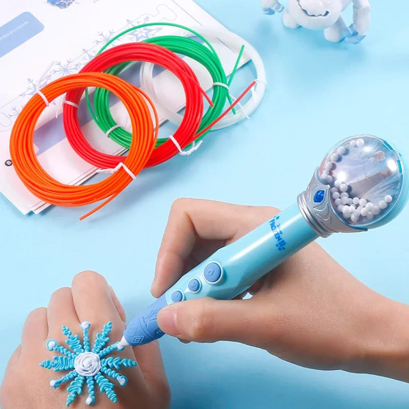 Children's three-dimensional painting 4 low temperature not hot three printing pen than female students 3b printing pen