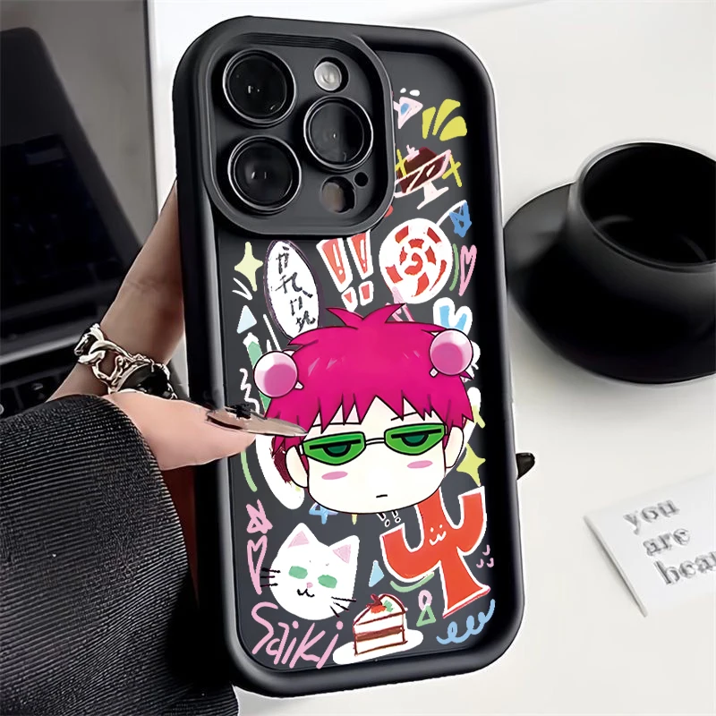 2024 Silica Gel Cute Kitty Boy Phone Case For iPhone 16 15 14 13 12 11Pro Max XS XR 7 8Plus Shockproof Cartoon Character Pattern