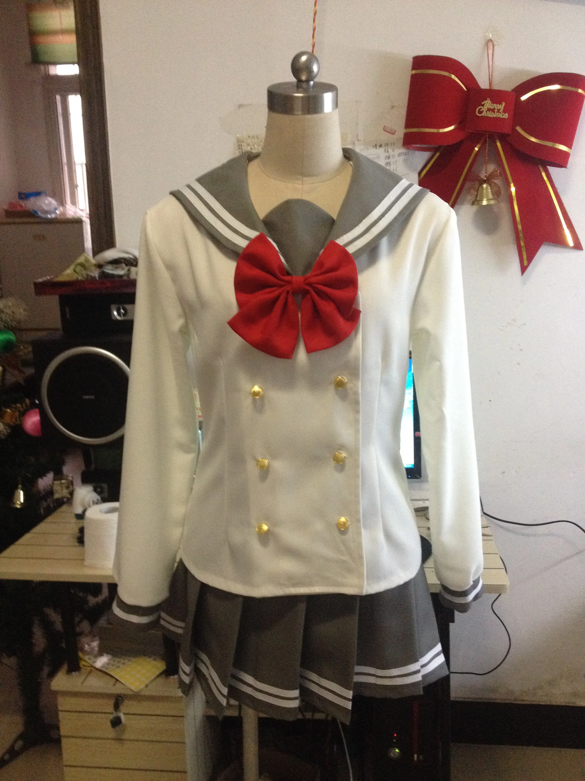 Lovelive Sunshine Takami Chika Aqours Sailor Suits Cosplay Costume Cos Game Anime Party Uniform Hallowen Play Role Clothes