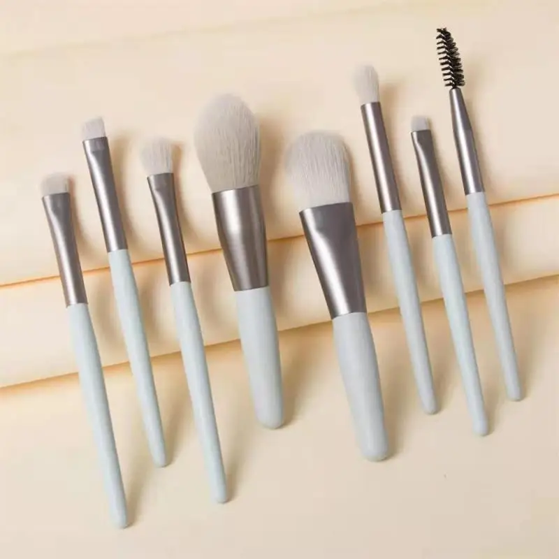 Eyeshadow No Fading Mini Full Set 8 Sticks Make-up Dragon Mini Makeup Brush Portable Easy To Clean Macaron Makeup Tools Paint