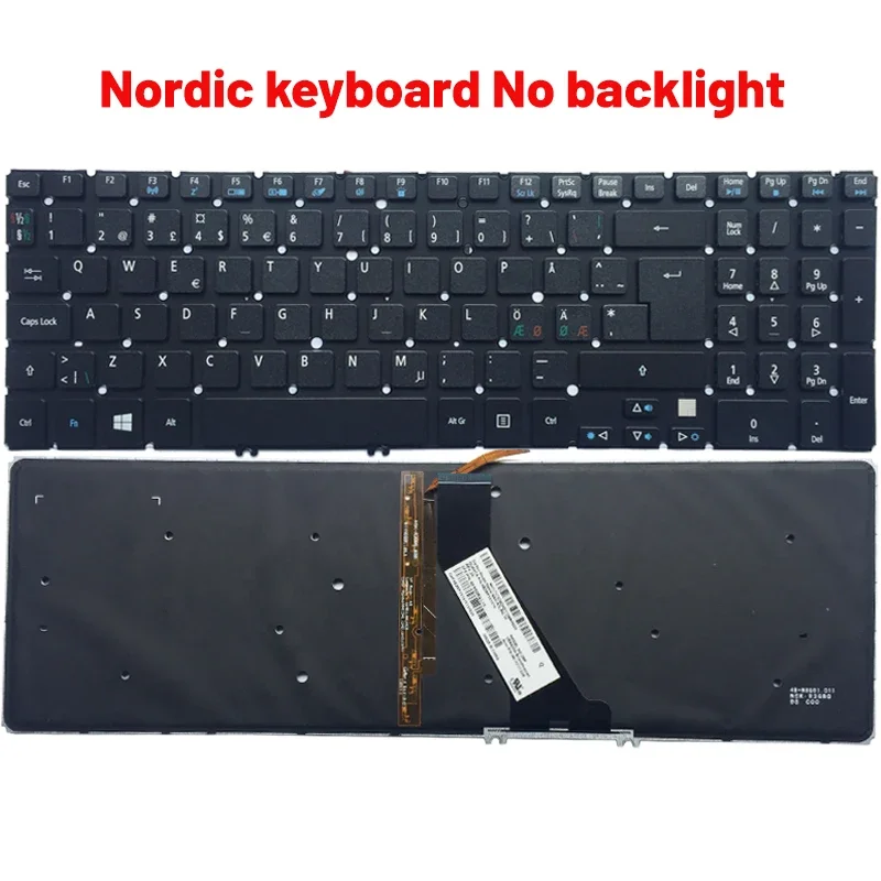 Neu für acer aspire v5 V5-531 V5-531G V5-551 V5-551G V5-571 V5-571G V5-571P V5-531P russisch/us/ungarn/nordic laptop tastatur