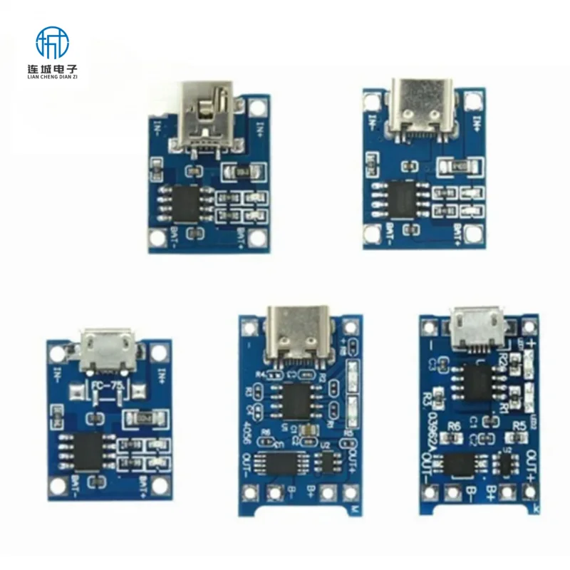 10 قطعة مجموعة TP4056 18650 3.7 فولت 4.2 فولت لوحة شحن البطارية 1A