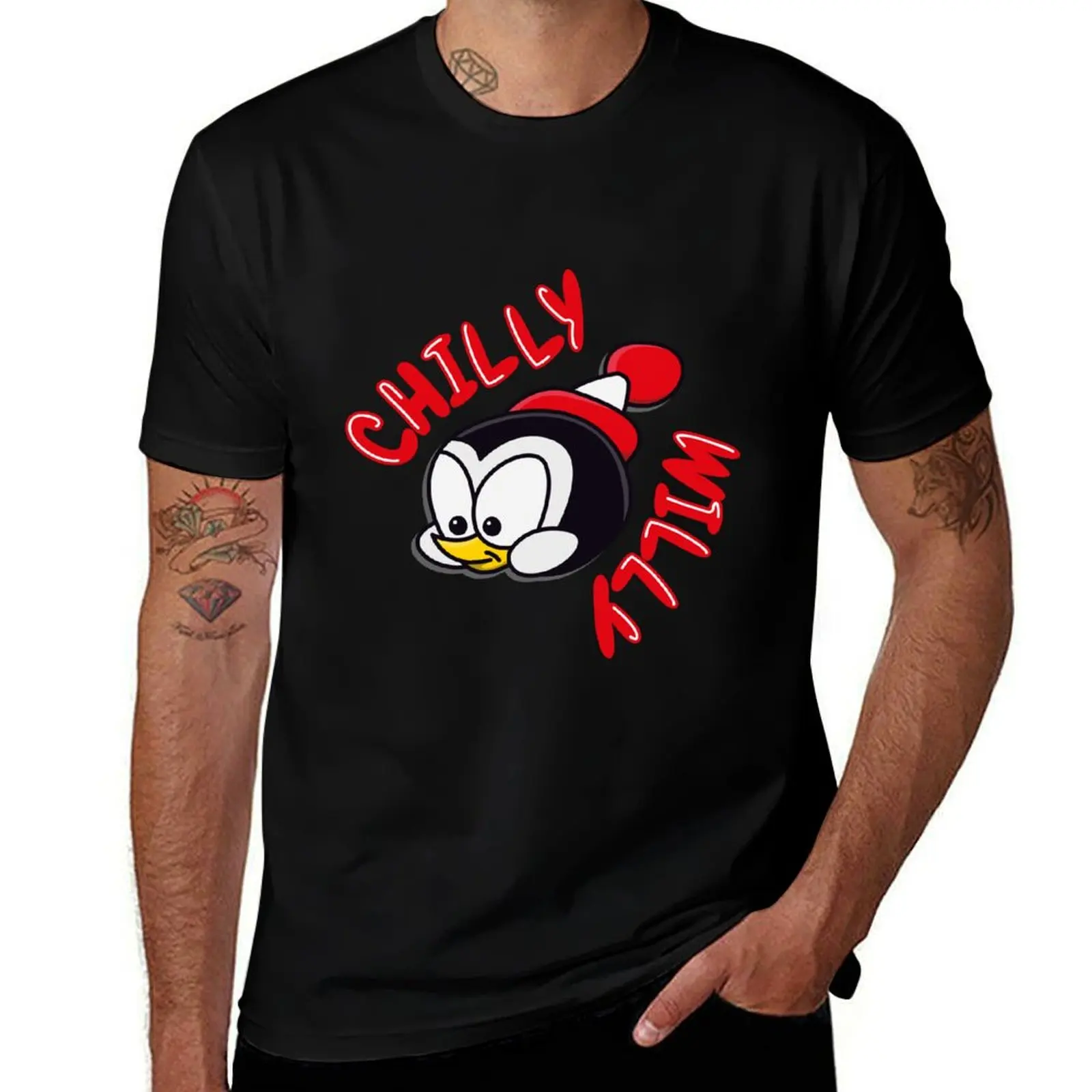 Chilly Willy Penguin - Woody Woodpecker show - The crazy bird T-Shirt Big and Tall Solid Color T-Shirt