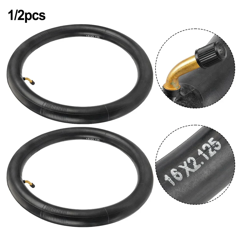 16 Inch 16x2.125(57-305) Electric Bicycle Inner Tube Replacement For Scooter Rubber E-bike Inner Tubes Cycling Accessory Rubber