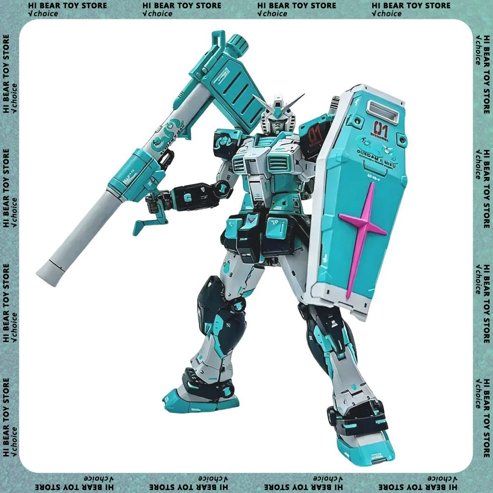 

GAOGAO Model 1/144 RG RX-78-2 2.0 Miku Color scheme Assembly Model Kits Plastic skeleton Action Figure Robot Plastic Models Gift