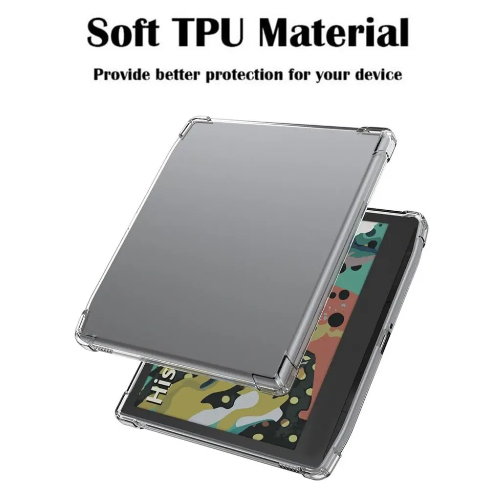 Airbag 7inch eReader Case TPU Transparent Back Cover Lightweight Clear Protective Shell for Pocketbook Era/Era Color PB700