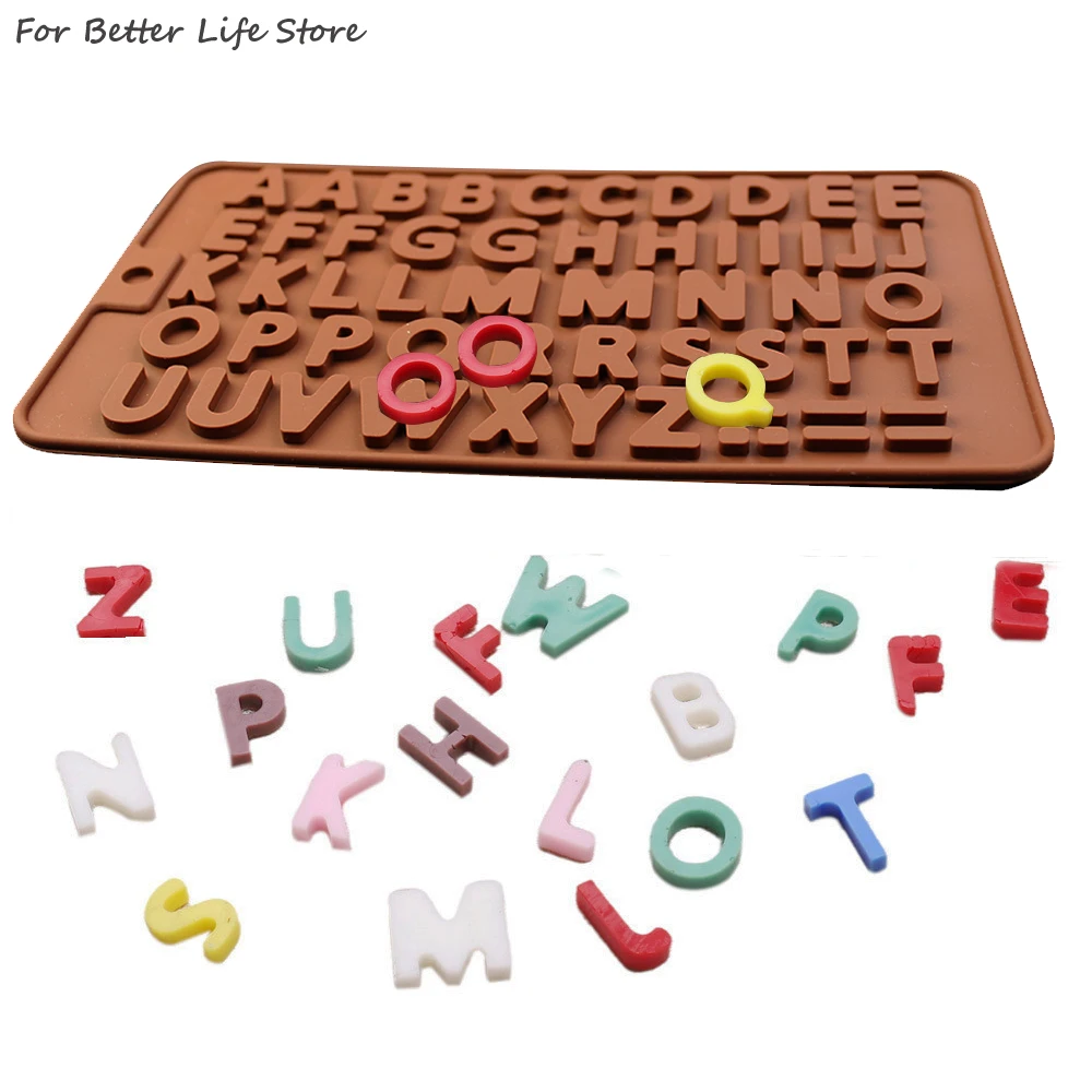 1PC Silicone Alphabet Number Pendant DIY Crystal Dropper Mold Ornament Odorless Good Toughness Easy Demoulding And Cleaning