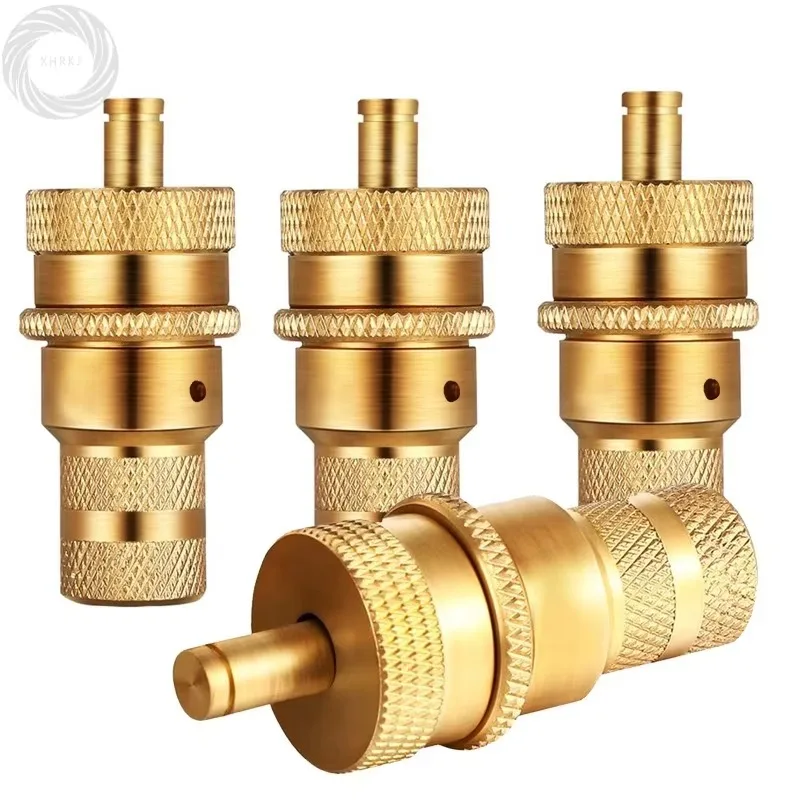 1/2/4pcs Universal for Offroad Brass Tire Deflators Kit Automatic 6-30psi Tyre Pressure Relief Valve Bleeder Valve Set