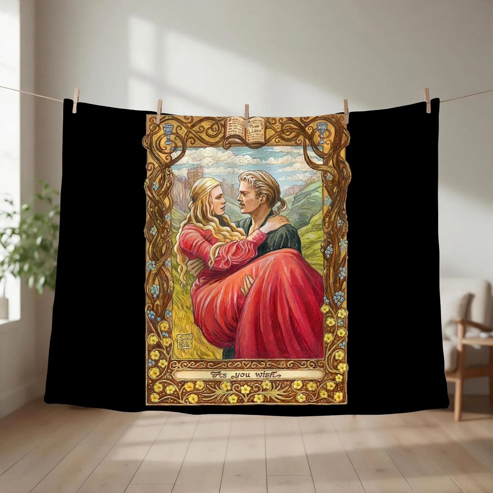 Princess Bride Throw Blanket couch cozy soft plush fuzzy picnic outdoor blanket