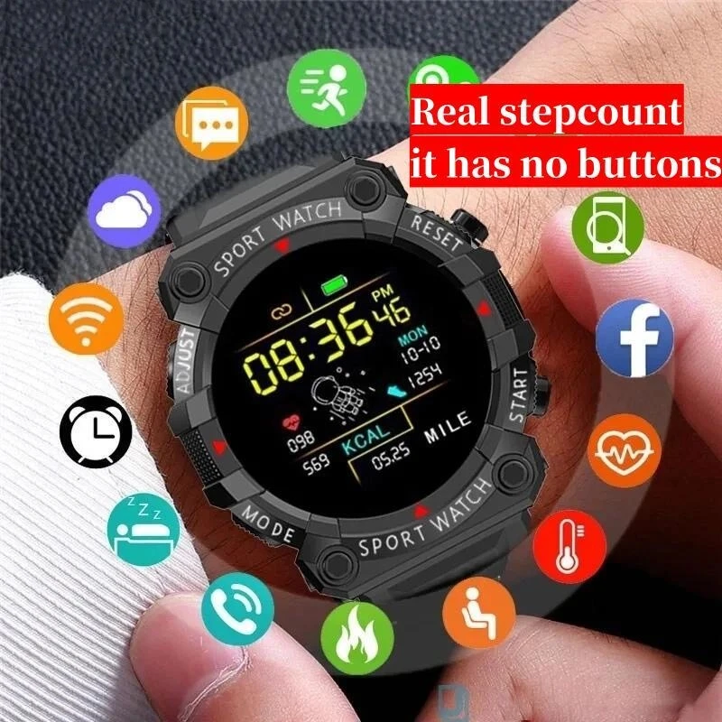 Smart Watch Real Stepcount Multi Function Step Connected Smart Watch For Men And Women Suitable For IOS And Android