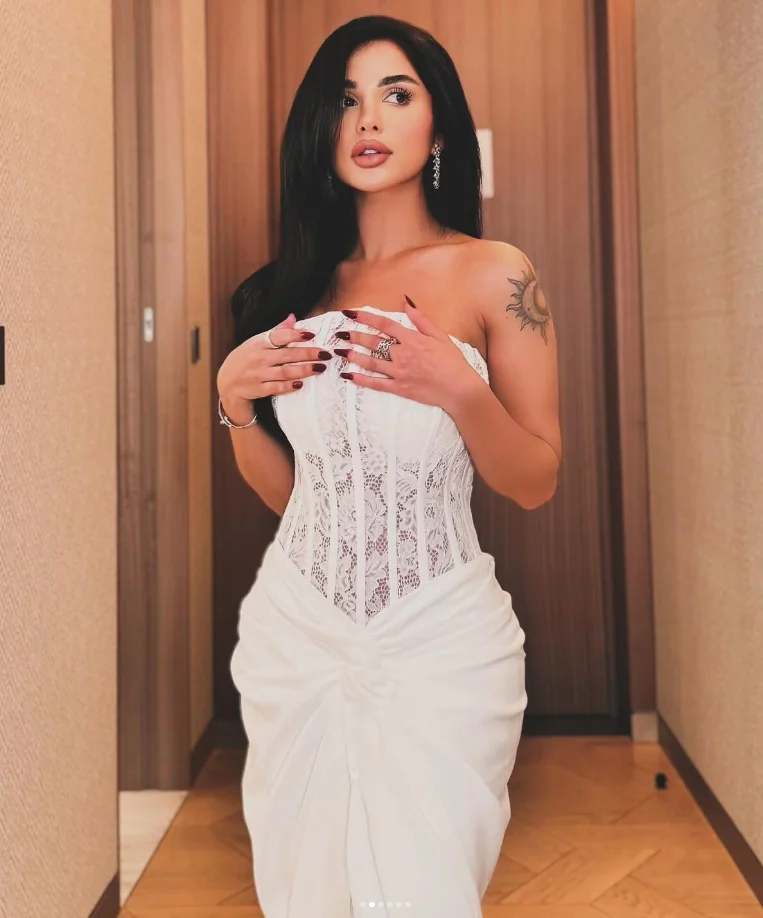 Abiti da cerimonia da sera lunghi senza spalline con spacco alto in chiffon di pizzo con corsetto disossato Top abito da ballo personalizzato vestido festa