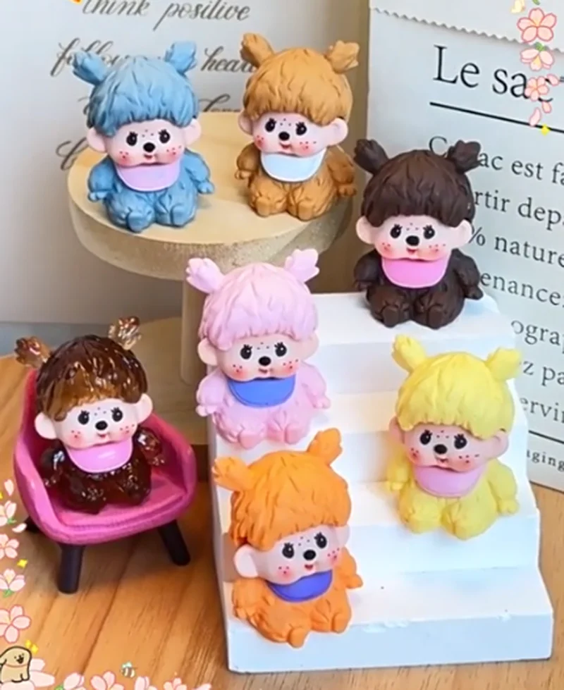 

Милая фигурка в стиле «Лесное исцеление» Mengqiqi Blind Box, кавайная смоляная фигурка, модная игрушка, украшение для рабочего стола и автомобиля, очаровательный подарок-сюрприз