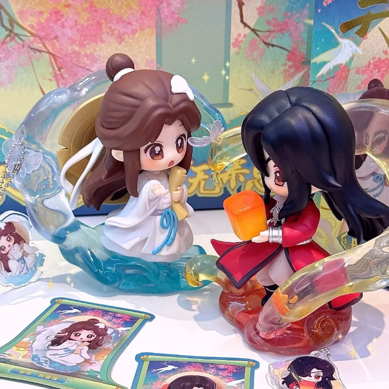 Spot Original Xielian Huacheng Figurine Model Ornament Tian Guan Ci Fu Blind Box Cosplay Costume Action Figure Collectible Gifts